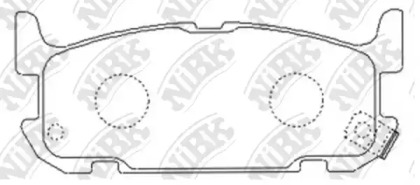Комплект тормозных колодок NiBK PN5487