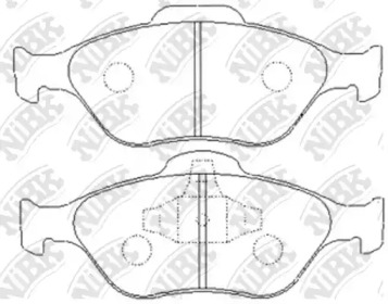 Комплект тормозных колодок NiBK PN5495