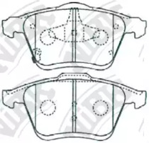 Комплект тормозных колодок NiBK PN5802