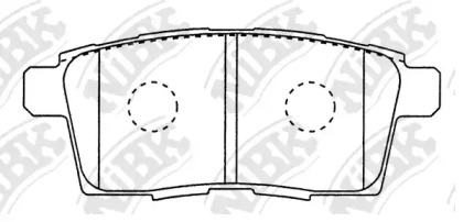 Комплект тормозных колодок NiBK PN5814