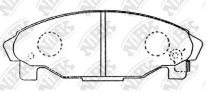 Комплект тормозных колодок NiBK PN6340
