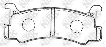Комплект тормозных колодок NiBK PN6353