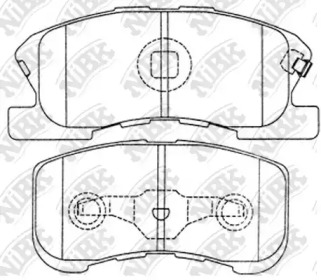 Комплект тормозных колодок NiBK PN6427