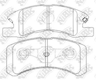 Комплект тормозных колодок NiBK PN6428