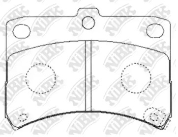 Комплект тормозных колодок NiBK PN6429