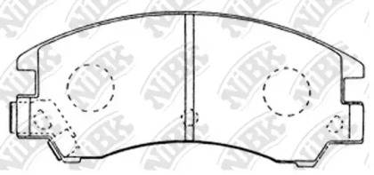 Комплект тормозных колодок NiBK PN7153
