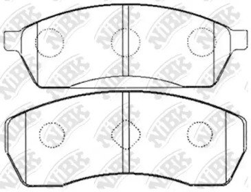 Комплект тормозных колодок NiBK PN7315