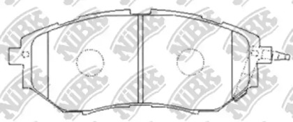 Комплект тормозных колодок (высокопроизв. тормоза) NiBK PN7499S