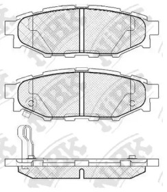 Комплект тормозных колодок NiBK PN7501