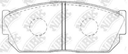 Комплект тормозных колодок NiBK PN8013