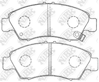 Комплект тормозных колодок NiBK PN8265