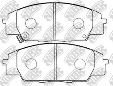 Комплект тормозных колодок (высокопроизв. тормоза) NiBK PN8423S