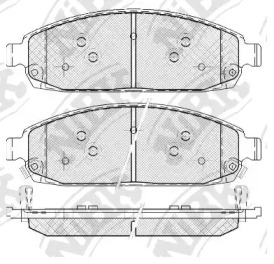 Комплект тормозных колодок NiBK PN8491