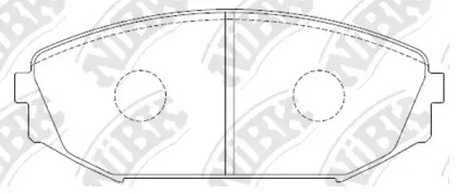 Комплект тормозных колодок NiBK PN8805