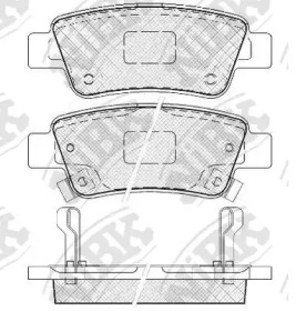 Комплект тормозных колодок NiBK PN8809