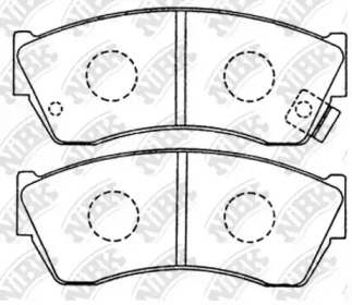 Комплект тормозных колодок NiBK PN9169