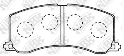 Комплект тормозных колодок NiBK PN9381