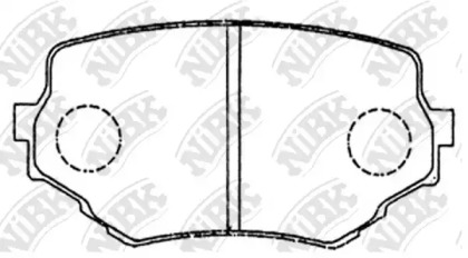 Комплект тормозных колодок NiBK PN9382