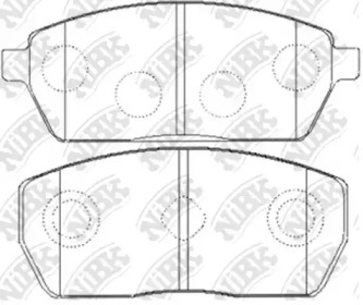 Комплект тормозных колодок NiBK PN9408