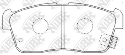 Комплект тормозных колодок NiBK PN9443