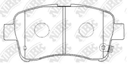 Комплект тормозных колодок NiBK PN9461