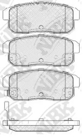 Комплект тормозных колодок NiBK PN9800