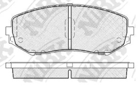 Комплект тормозных колодок NiBK PN9802