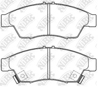 Комплект тормозных колодок NiBK PN9804