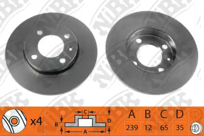 Тормозной диск NiBK RN1012