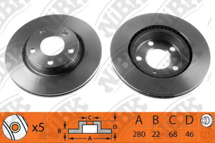 Тормозной диск NiBK RN1085