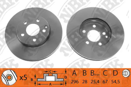 Тормозной диск NiBK RN1270