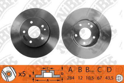 Тормозной диск NiBK RN1289