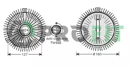 Сцепление, вентилятор радиатора PROFIT 1720-2010