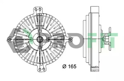 Сцепление, вентилятор радиатора PROFIT 1720-3012