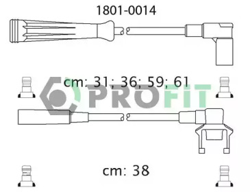 Комплект электропроводки PROFIT 1801-0014