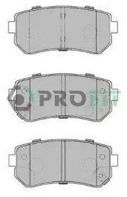 Комплект тормозных колодок, дисковый тормоз PROFIT 5000-1956