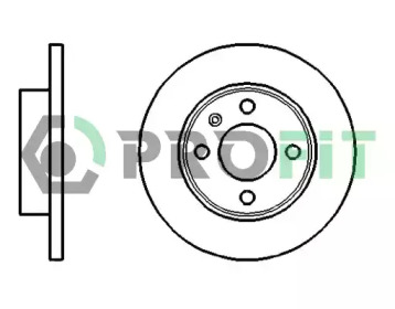 Тормозной диск PROFIT 5010-0875