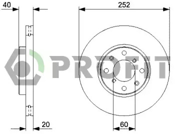 Тормозной диск PROFIT 5010-1520