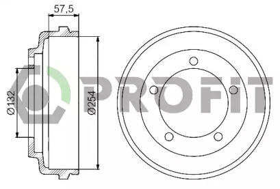 Тормозный барабан PROFIT 5020-0029