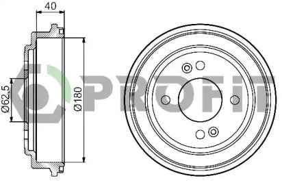 Тормозный барабан PROFIT 5020-0042
