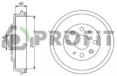 Тормозный барабан PROFIT 5020-0050