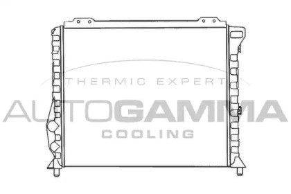 Радиатор, охлаждение двигателя AUTOGAMMA 100007
