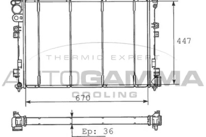 Теплообменник AUTOGAMMA 100187