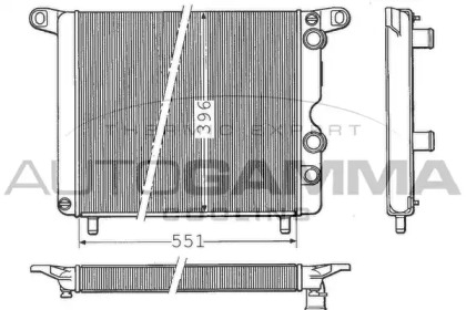 Теплообменник AUTOGAMMA 100253