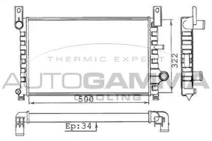 Теплообменник AUTOGAMMA 100331