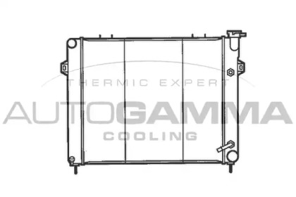 Радиатор, охлаждение двигателя AUTOGAMMA 100443