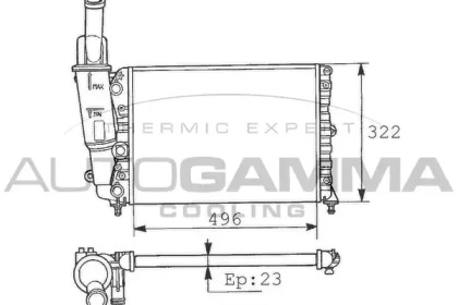 Теплообменник AUTOGAMMA 100458