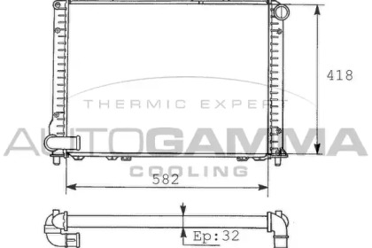 Теплообменник AUTOGAMMA 100464