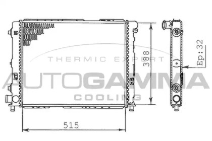 Теплообменник AUTOGAMMA 100468