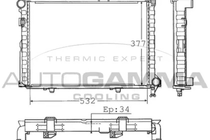 Теплообменник AUTOGAMMA 100546